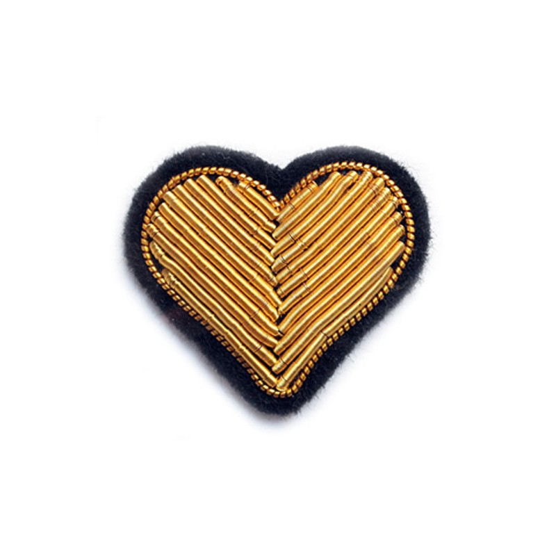 Broche - Coeur Doré