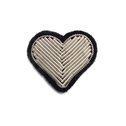 Broche - Coeur argenté