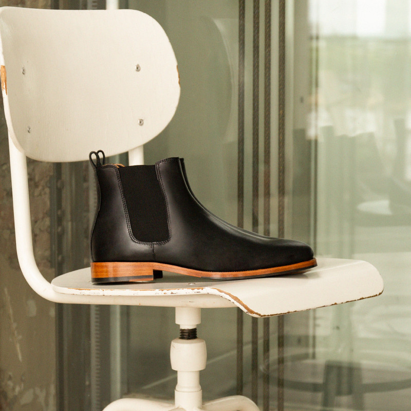 Pete - CUIR - NOIR INTENSE