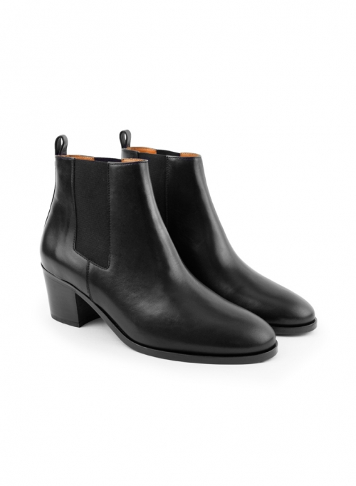 Bottine n°288 - Cuir - Noir