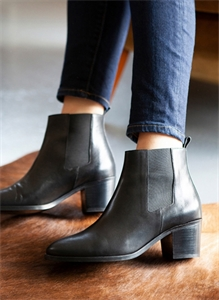 Bottine n°288 - Cuir - Noir