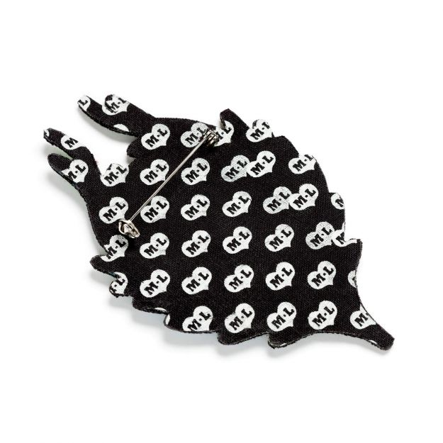 Grande broche - Plume multicolore