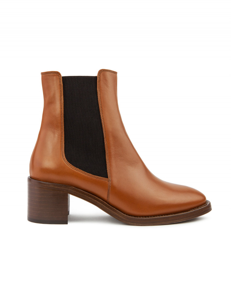 Bottine n°289 - Cuir - Cognac
