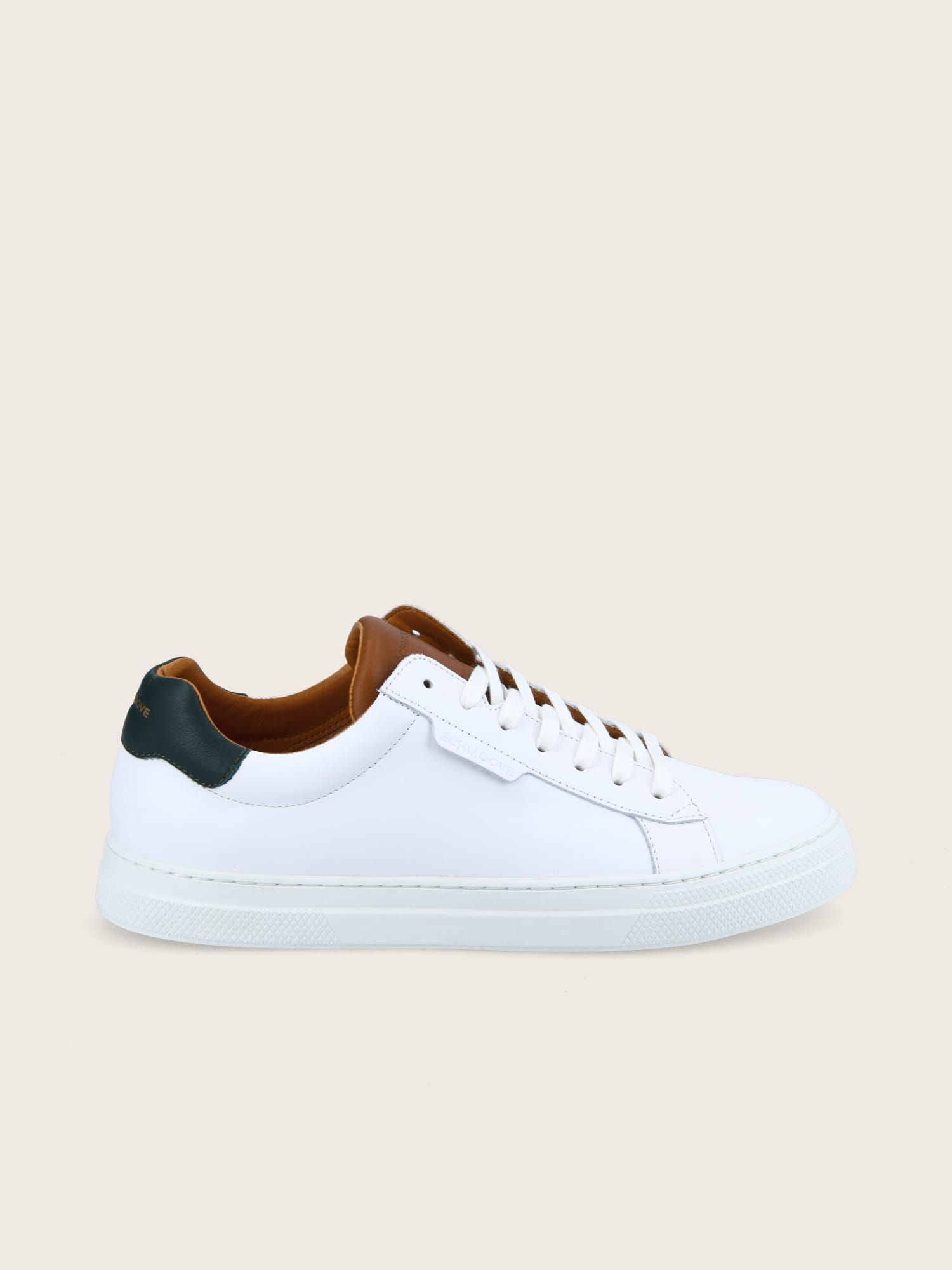 SPARK CLAY MIX NAPPA WHITE/COGNAC/CEDRE, SOLE WHITE