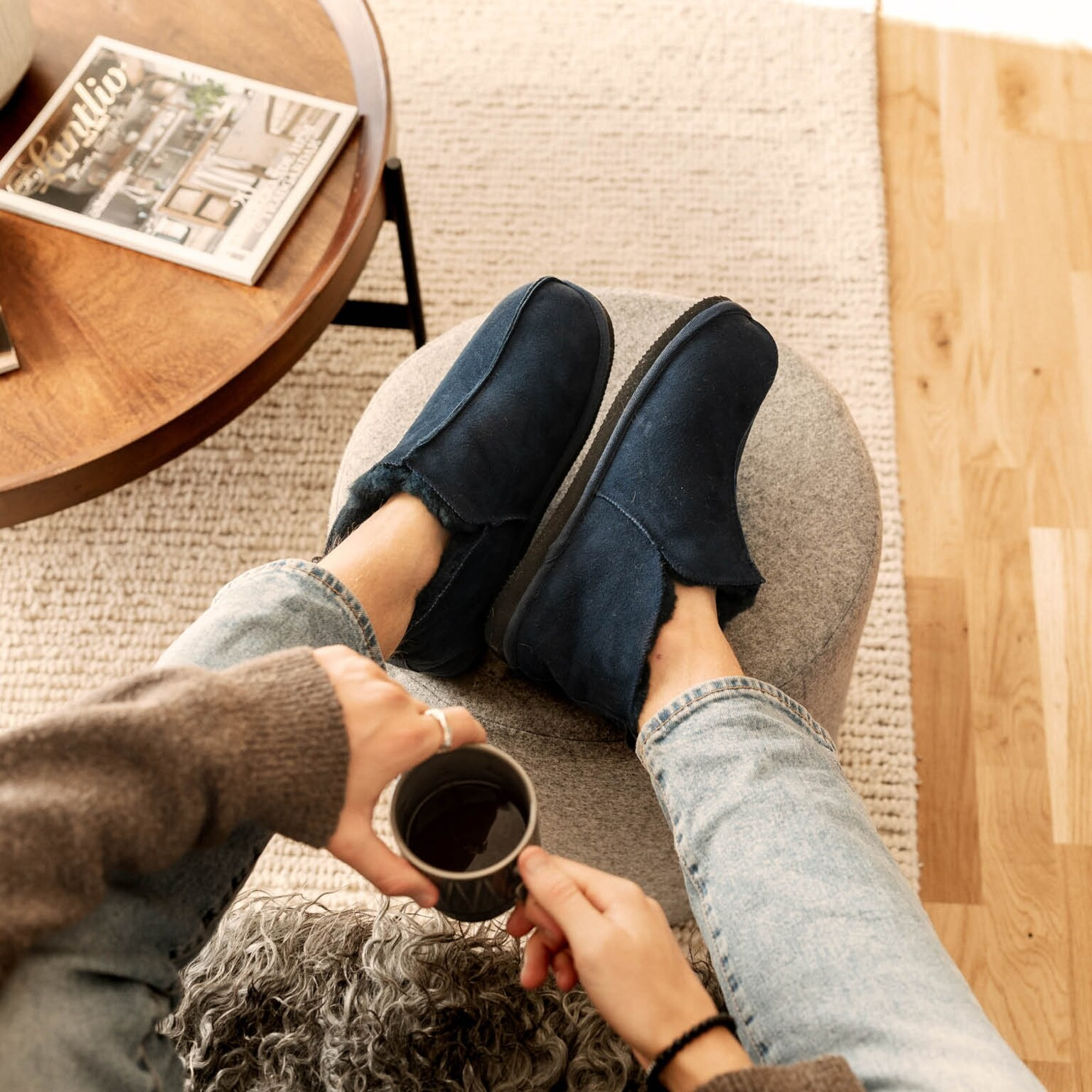 Anton slipper Dark navy