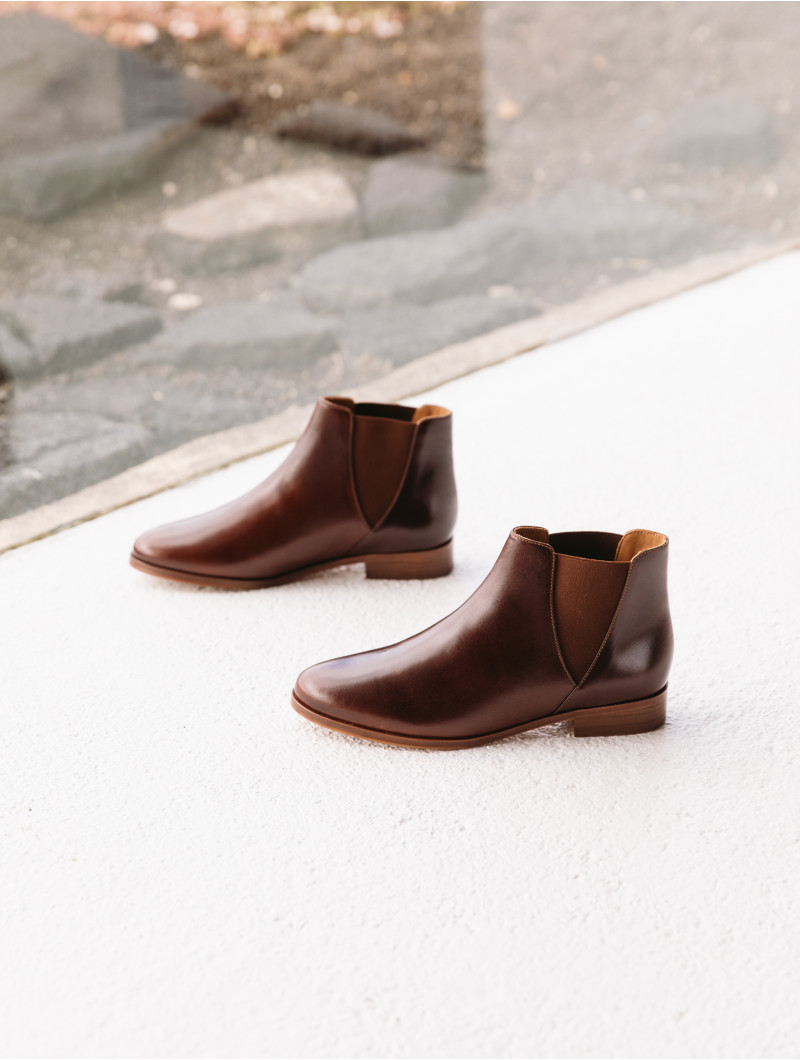 Chelsea Liqueur de Café / Cuir Pull-Up
