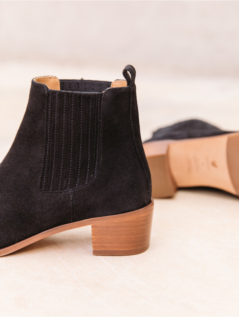 Thelma Noir / Cuir Suédé