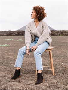 Thelma Noir / Cuir Suédé
