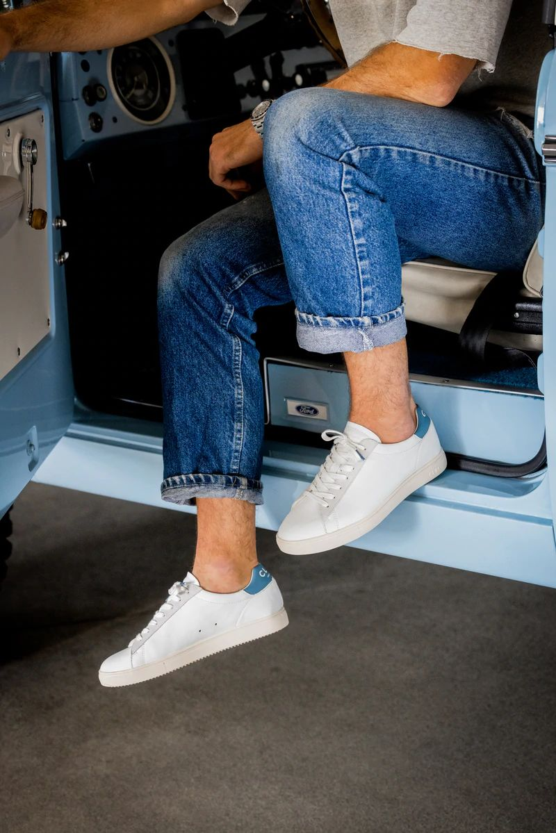 BRADLEY WHITE LEATHER STELLAR BLUE