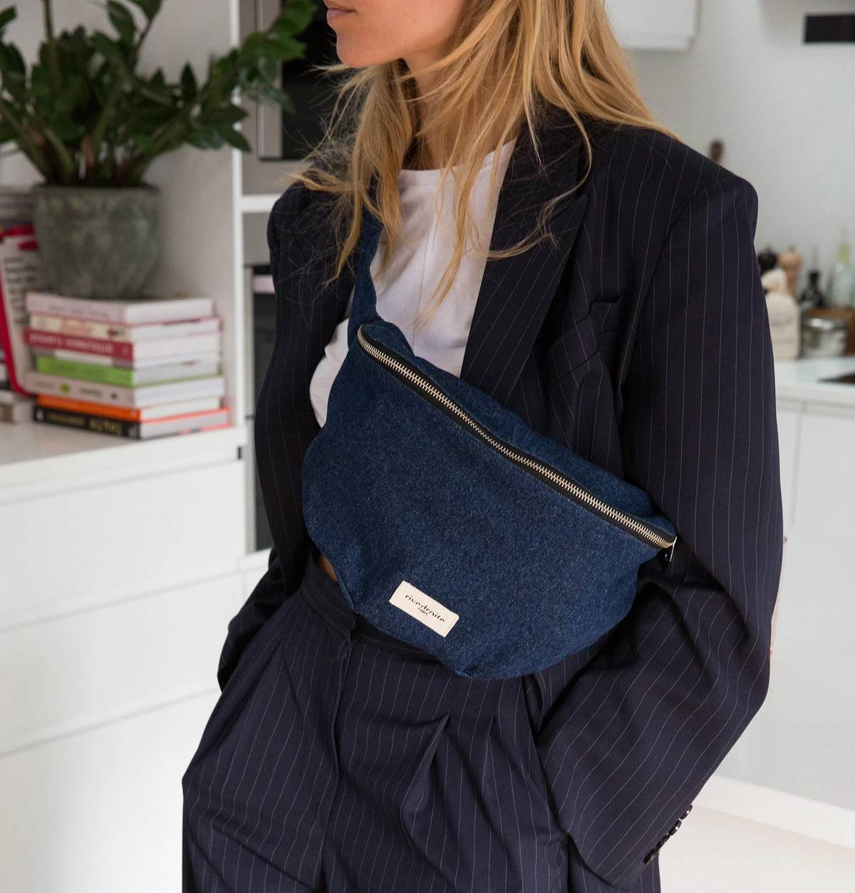 Custine XL - le sac banane - Denim Brut