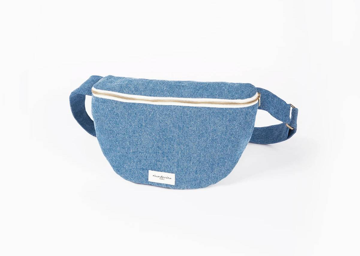 Custine XL - le sac banane - Denim Clair