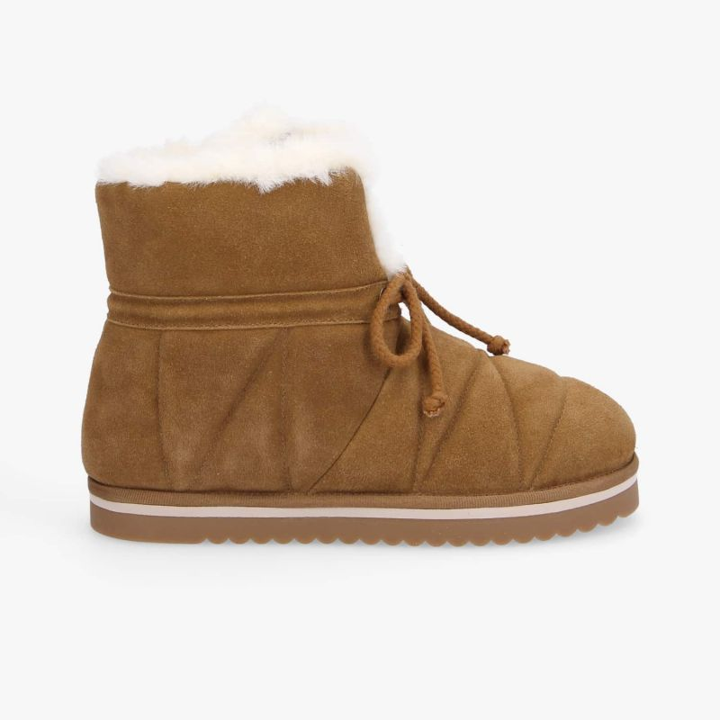 SLOW MID W SUEDE CAMEL