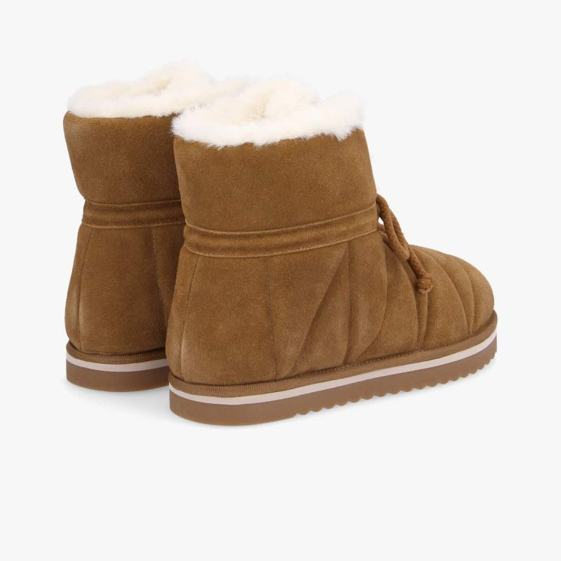 SLOW MID W SUEDE CAMEL