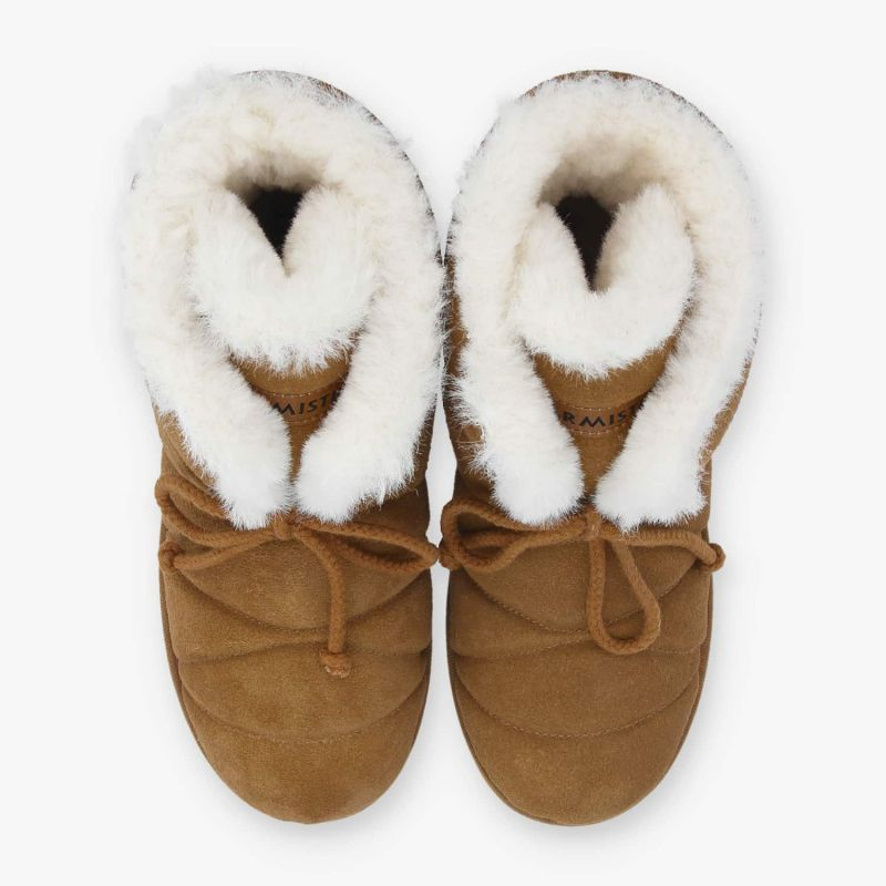 SLOW MID W SUEDE CAMEL