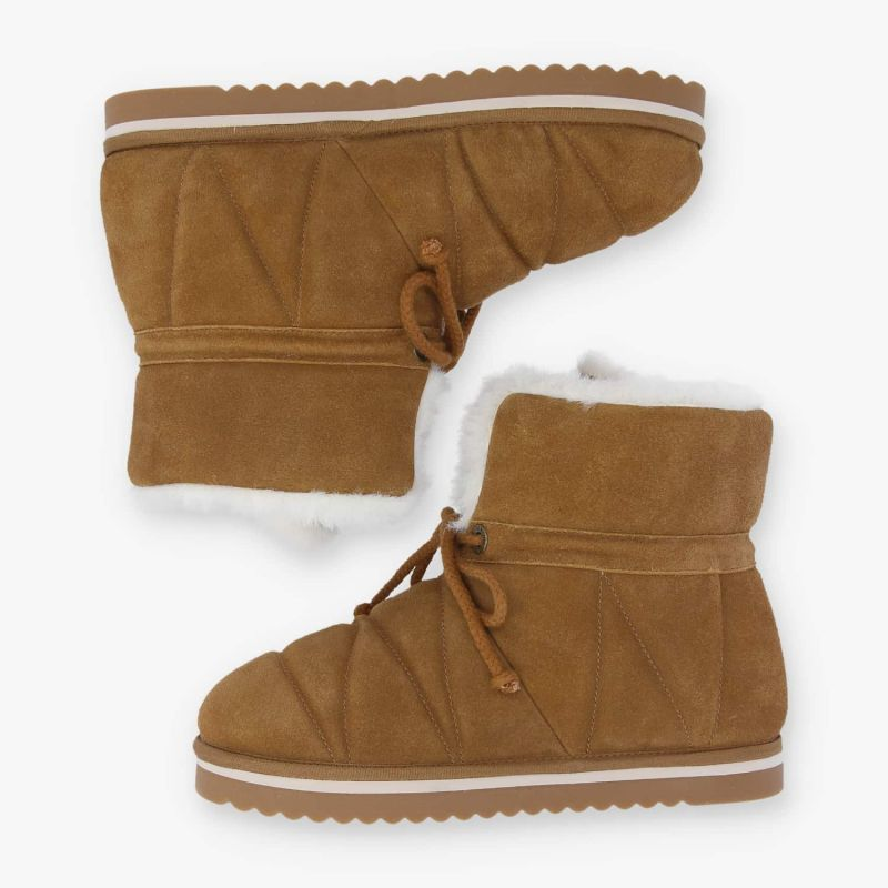 SLOW MID W SUEDE CAMEL