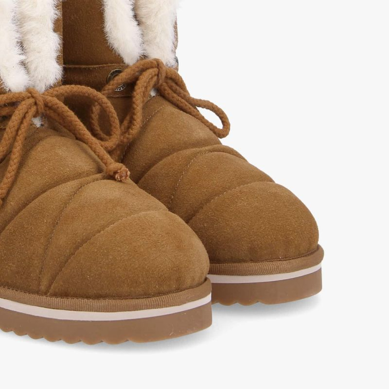 SLOW MID W SUEDE CAMEL