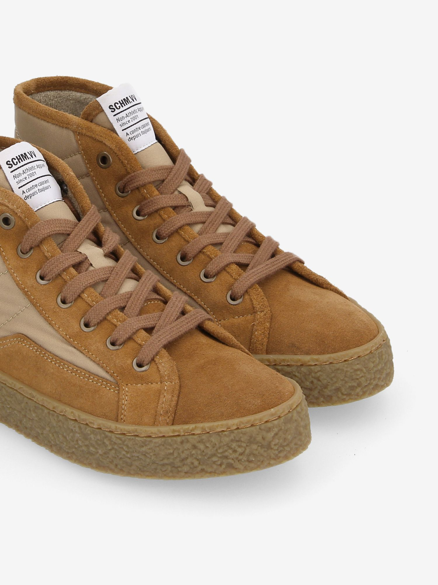 RUBEN MID NYLON/SUEDE BEIGE/COGNAC