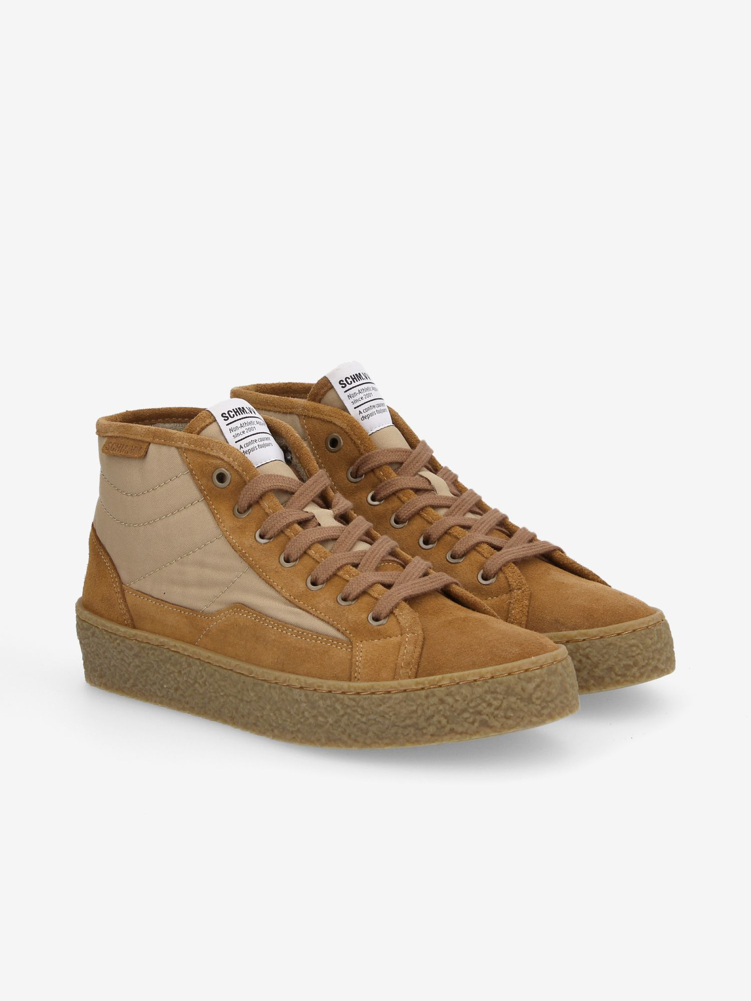 RUBEN MID NYLON/SUEDE BEIGE/COGNAC