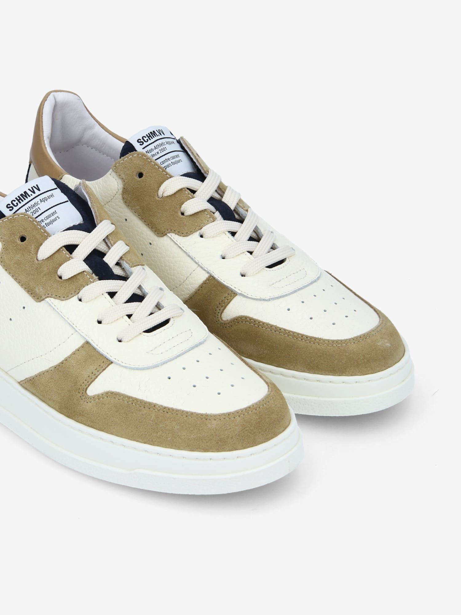 ORDER SNEAKER GR.NAPPA/SUEDE WHITE/BEIGE