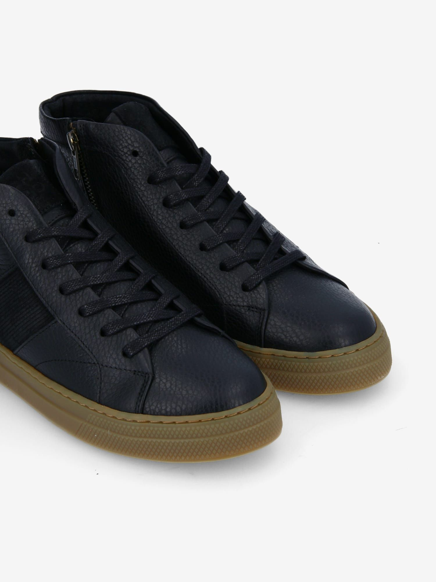 SPARK LOWBOOTS ZIP GRAIN/SUEDE BLACK/BLACK