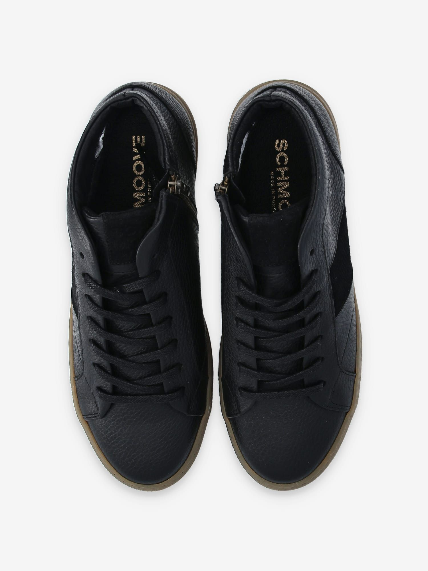 SPARK LOWBOOTS ZIP GRAIN/SUEDE BLACK/BLACK