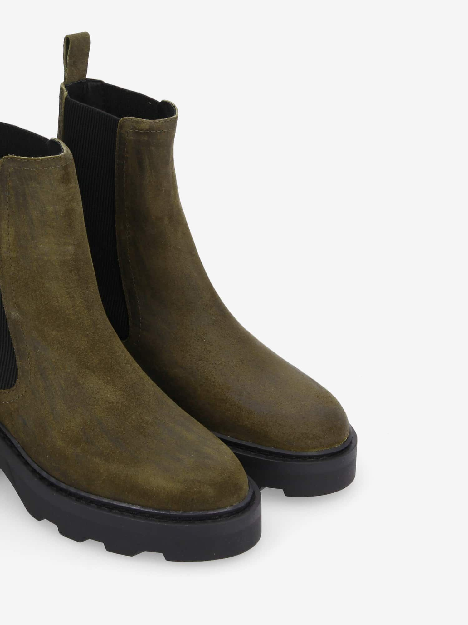 MIKE CHELSEA W OIL SUEDE OLIVE