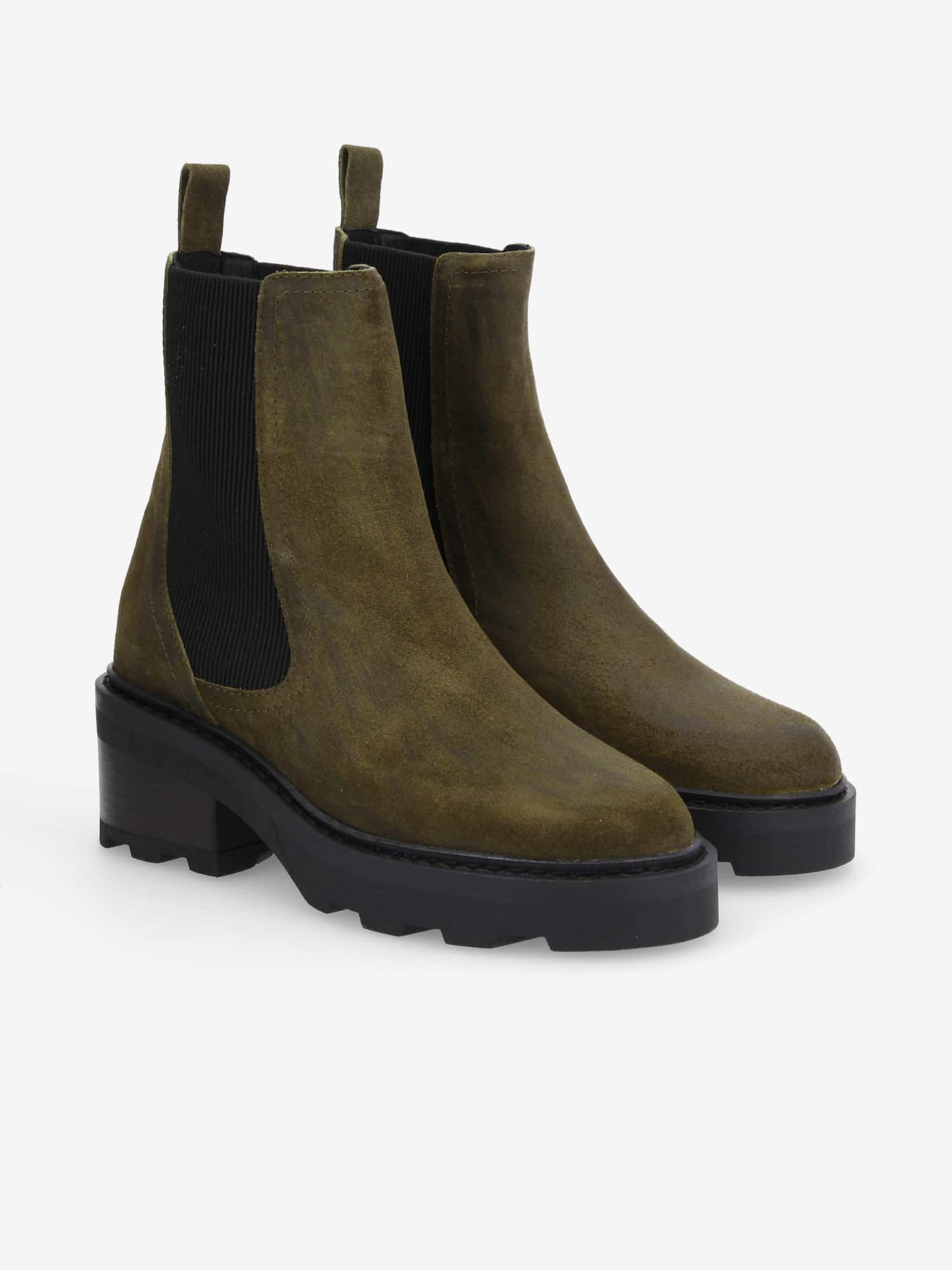 MIKE CHELSEA W OIL SUEDE OLIVE