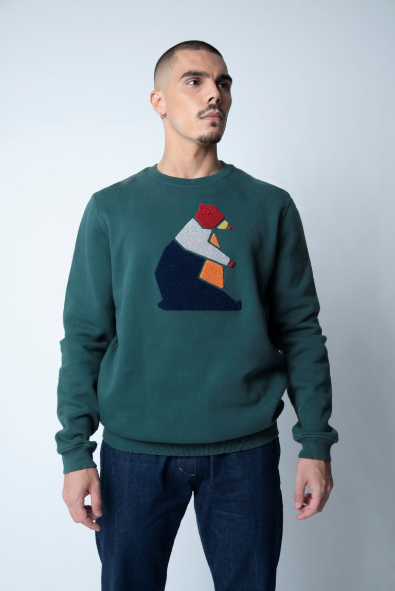 BEAR BLOCK 2 SWEAT GREEN
