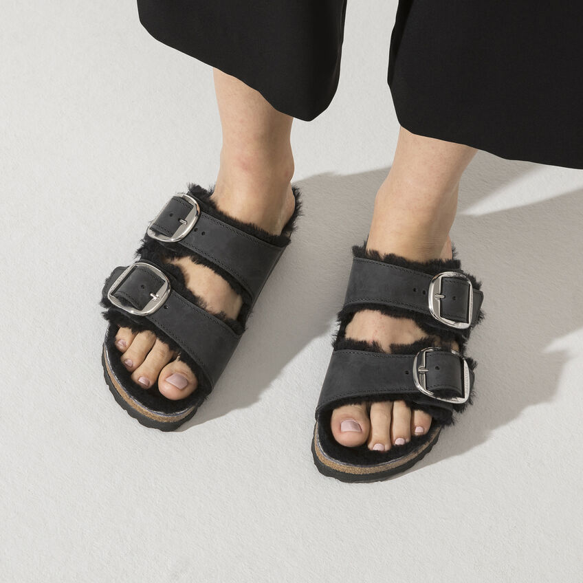 Arizona Big Buckle Shearling FL Black LAF