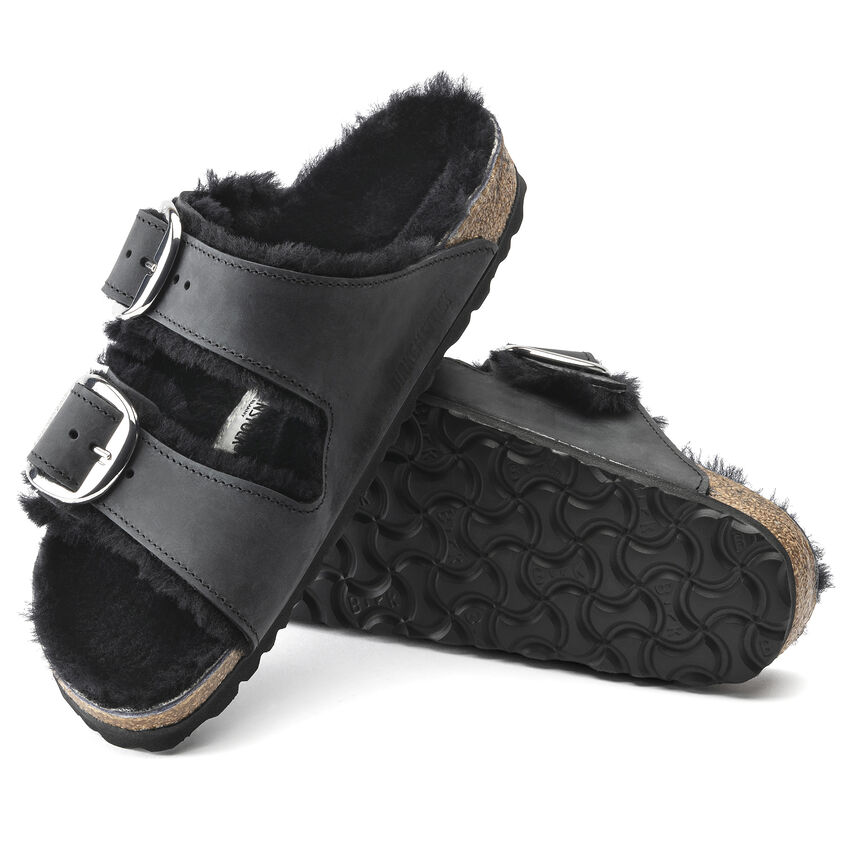 Arizona Big Buckle Shearling FL Black LAF