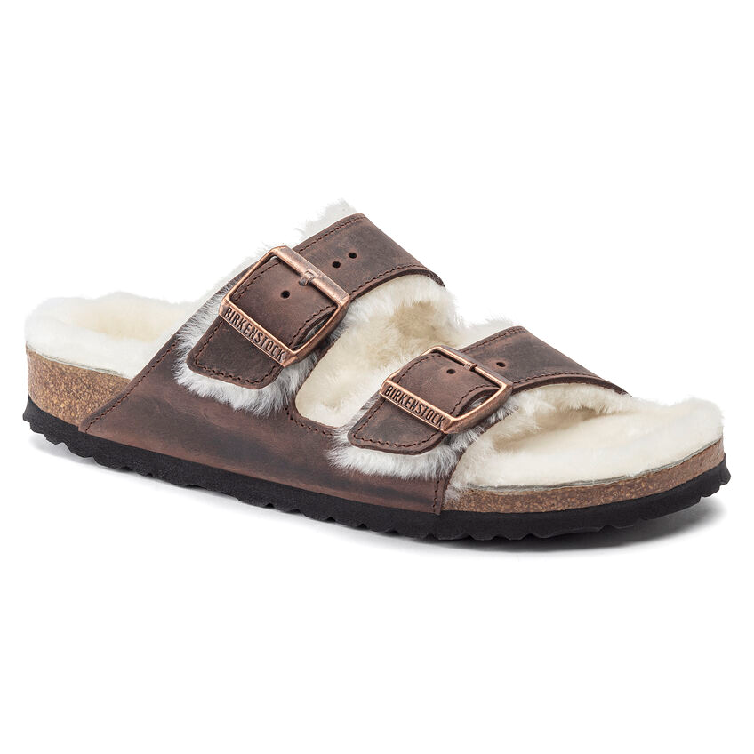Arizona Cuir huilé Habana Shearling