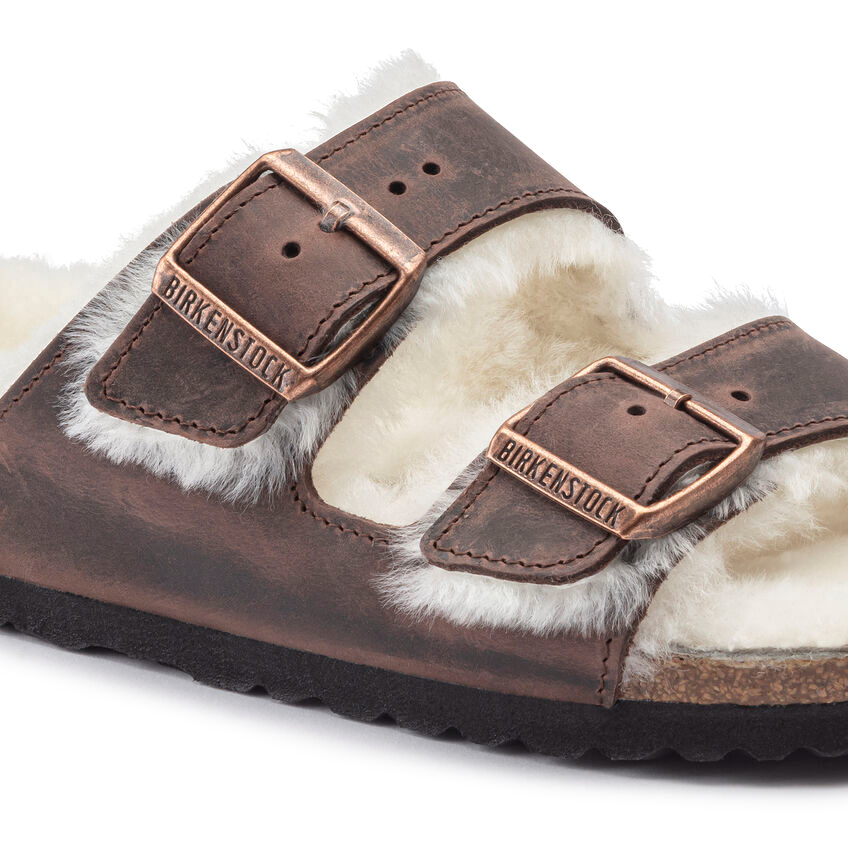 Arizona Cuir huilé Habana Shearling