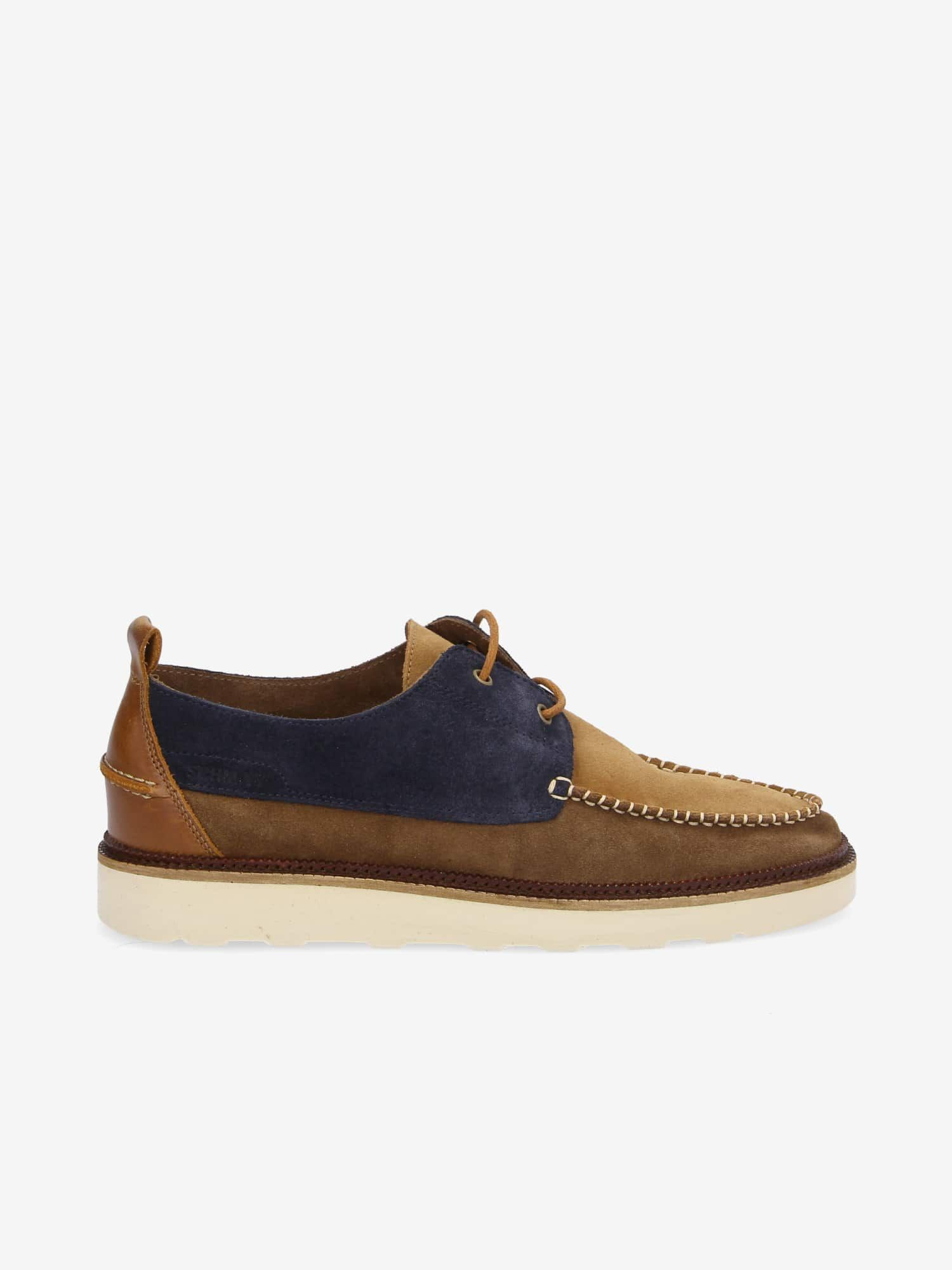 DOCK BOAT SUEDE/SUEDE AZUL/FANGO