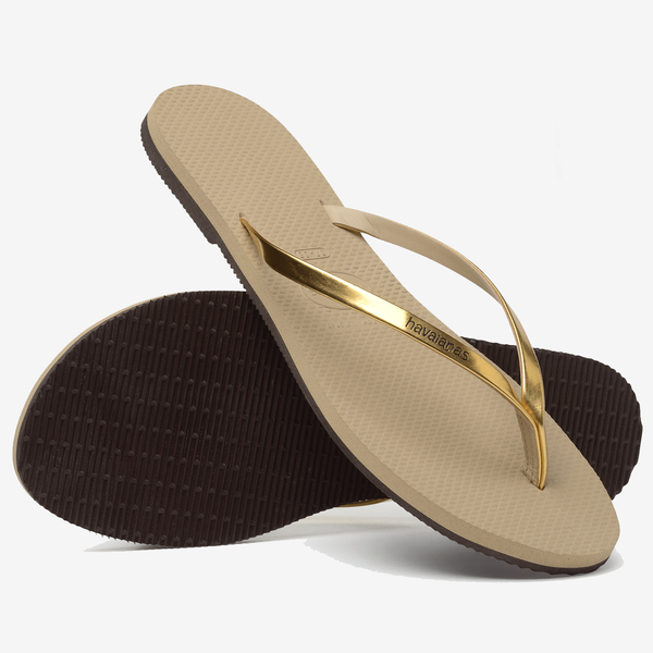 HAVAIANAS YOU METALLIC GOLDEN SAND METALLIC