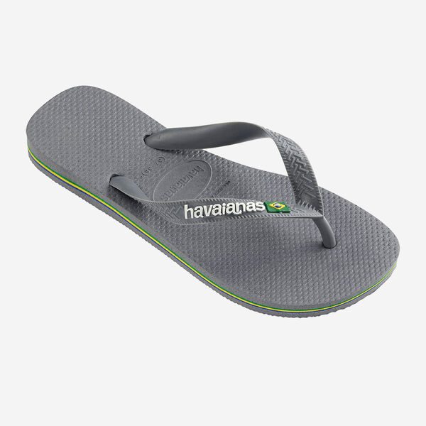 HAVAIANAS BRASIL LOGO STEEL GREY/STEEL GREY