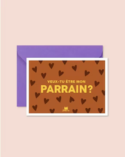 Carte “Veux-tu être mon parrain ?”