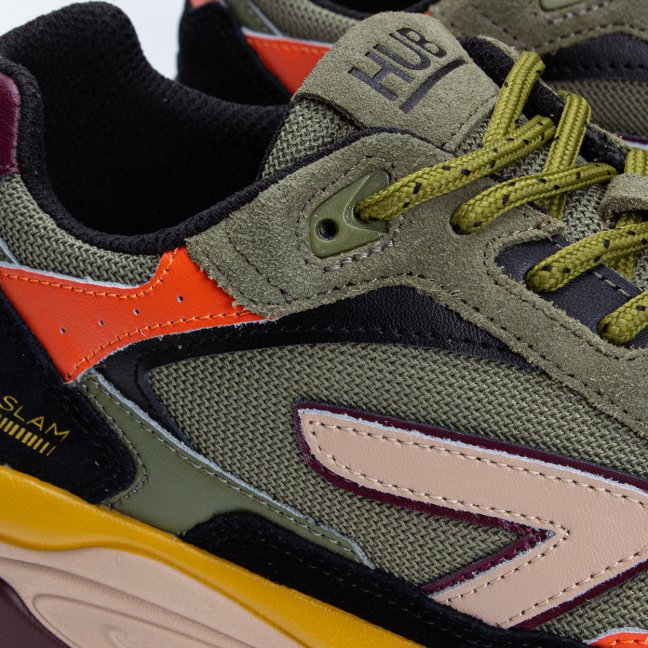 Slam-M S43 Moss Green/Oat Milk/Oat Milk-Black