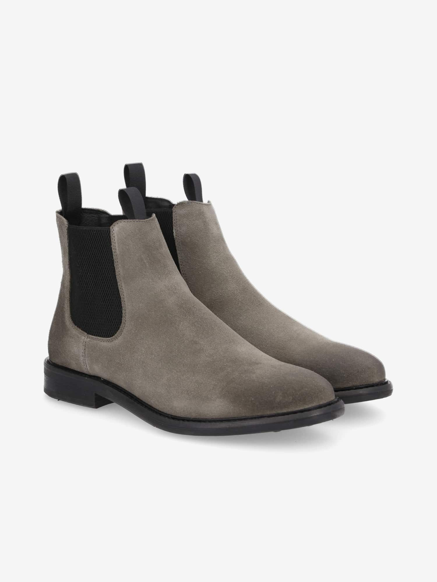 PILOT CHELSEA M SUEDE ELEPHANT/BLACK