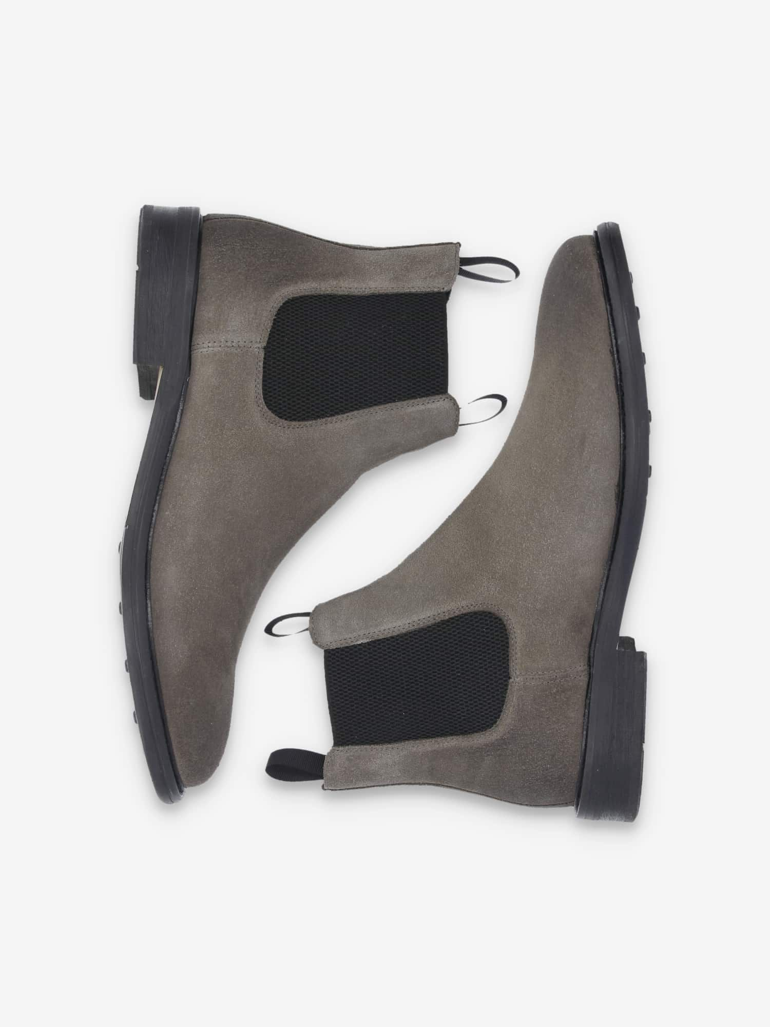 PILOT CHELSEA M SUEDE ELEPHANT/BLACK