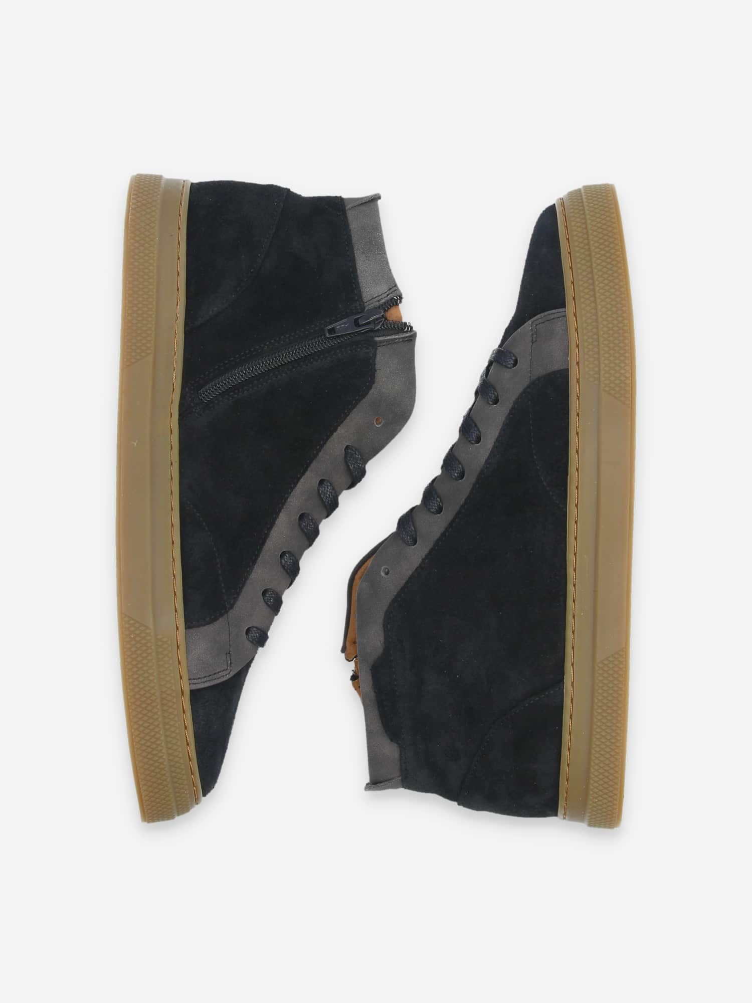 SPARK MID ZIP SUEDE/BRONX BLACK/BLACK