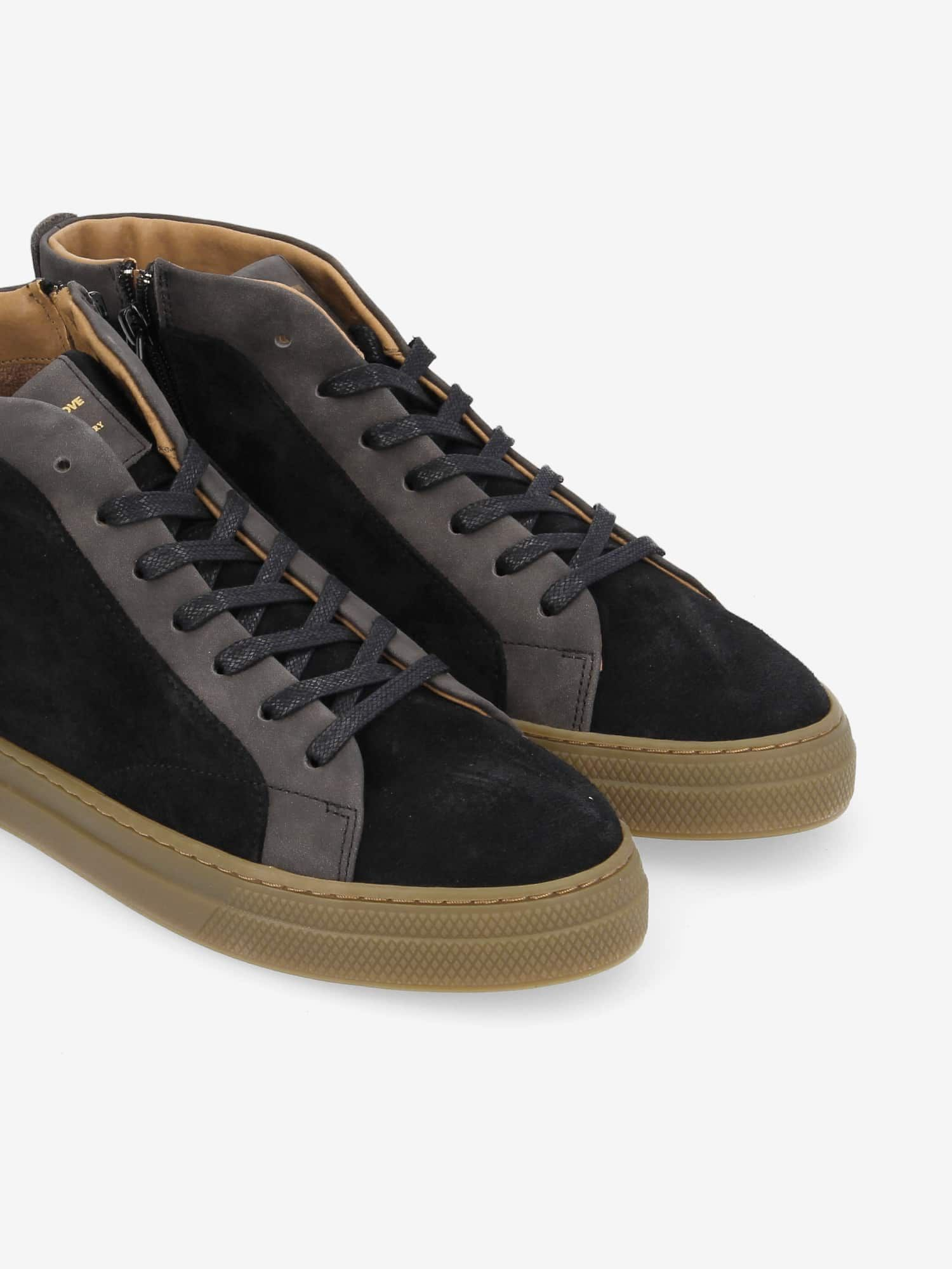 SPARK MID ZIP SUEDE/BRONX BLACK/BLACK