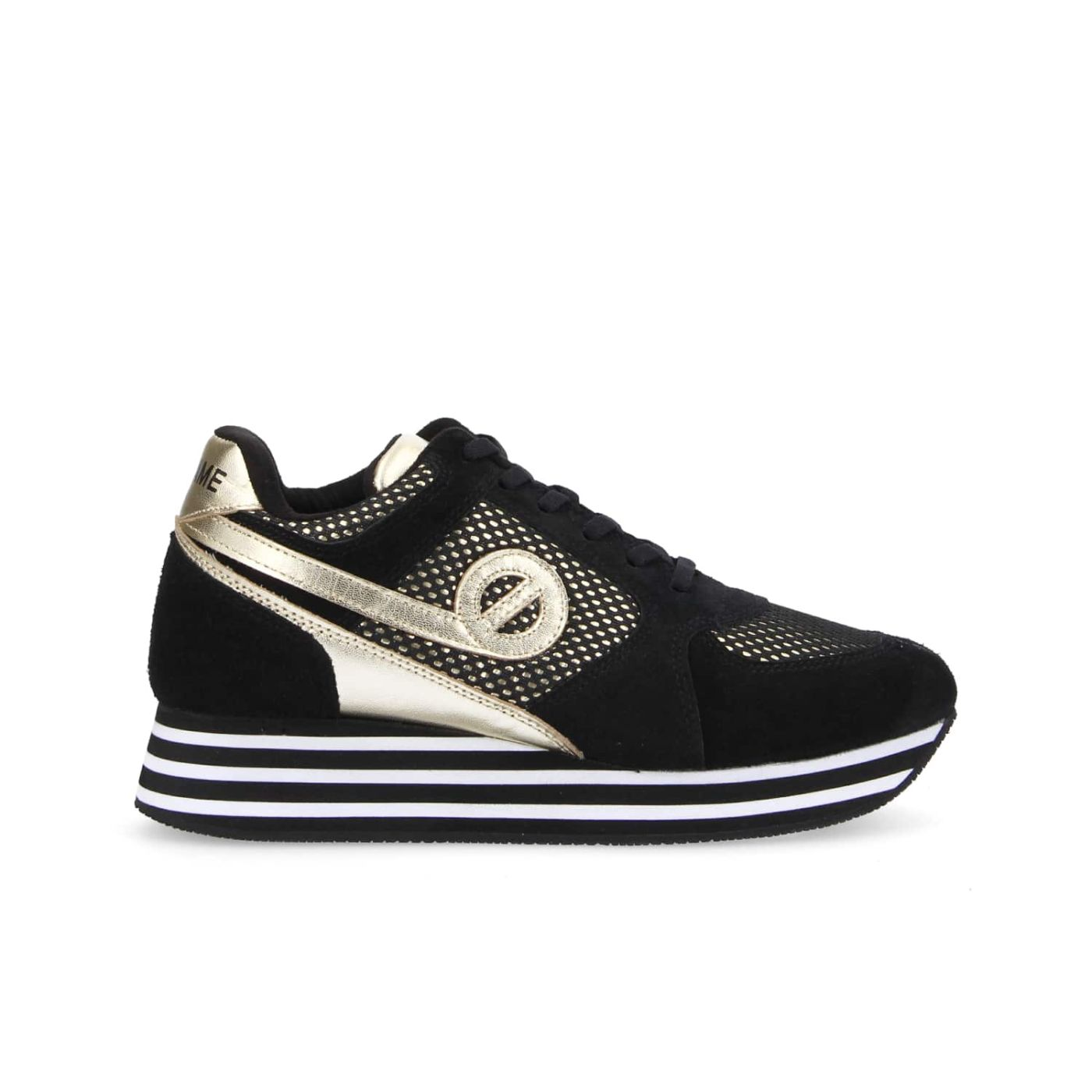 PARKO JOGGER W SUEDE/M.REFLET BLACK/BLACK-GOLD