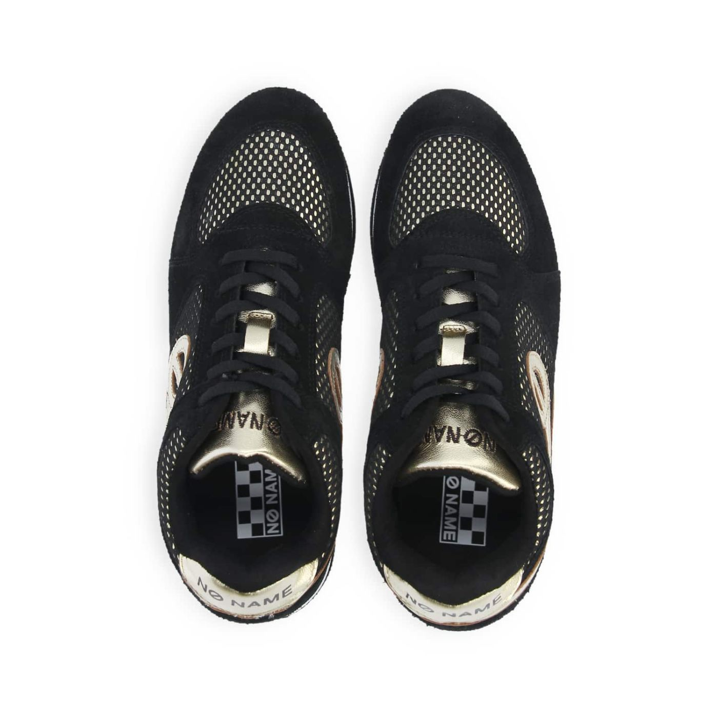 PARKO JOGGER W SUEDE/M.REFLET BLACK/BLACK-GOLD