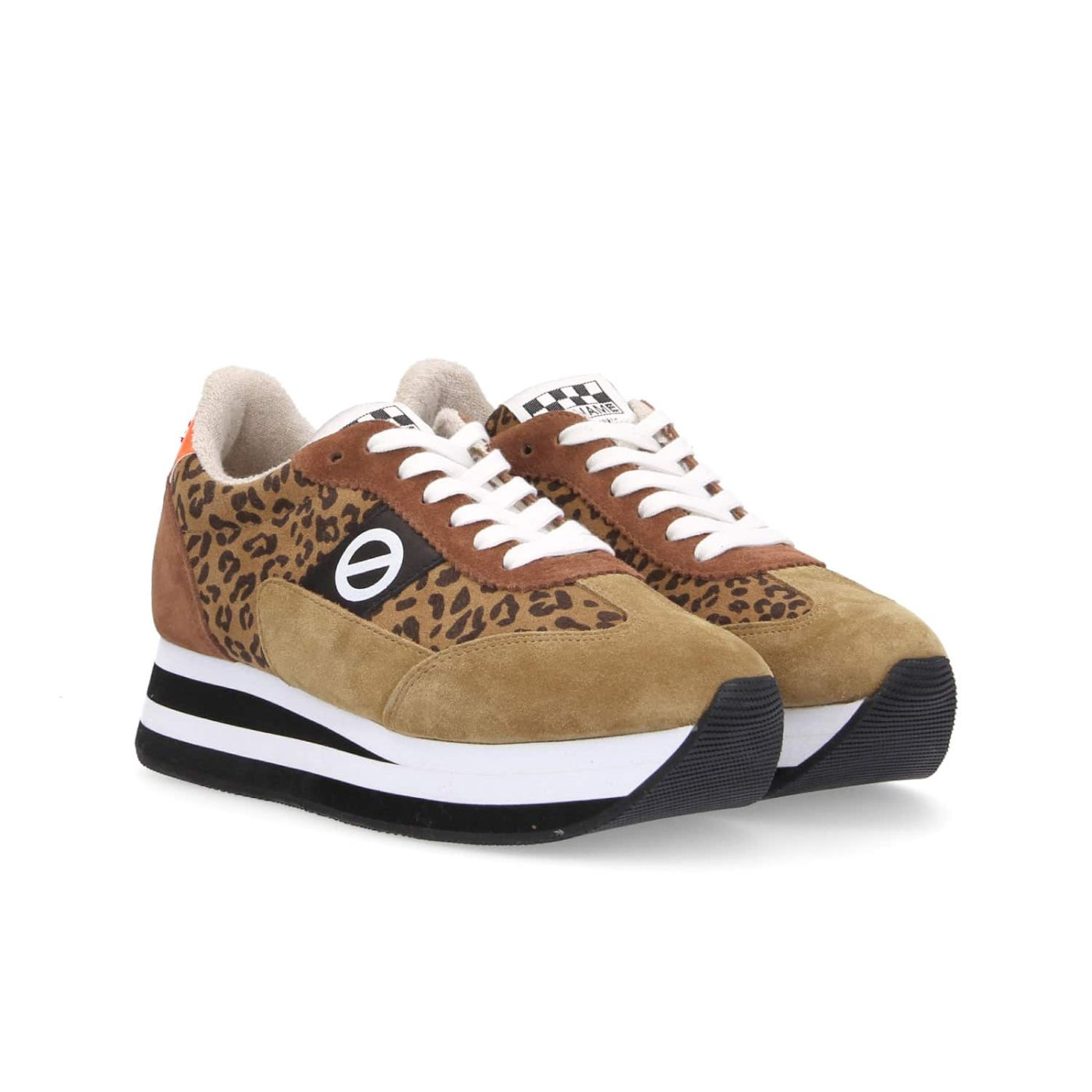 FLEX M JOGGER W SUEDE/SUEDE LEO TAN/BROWN