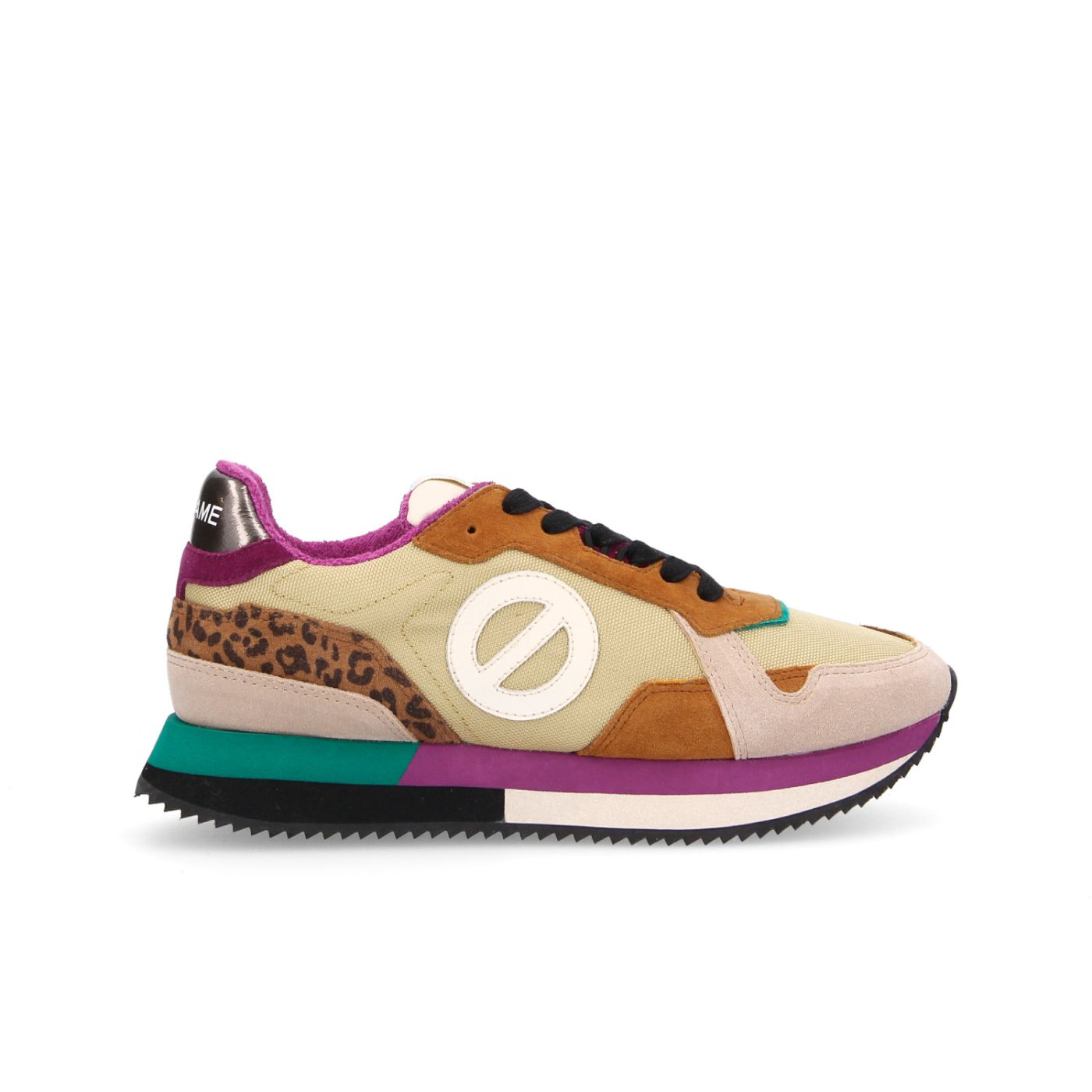 MIA JOGGER W SUEDE/NYLON/LEO NUDE/BEIGE/BROWN