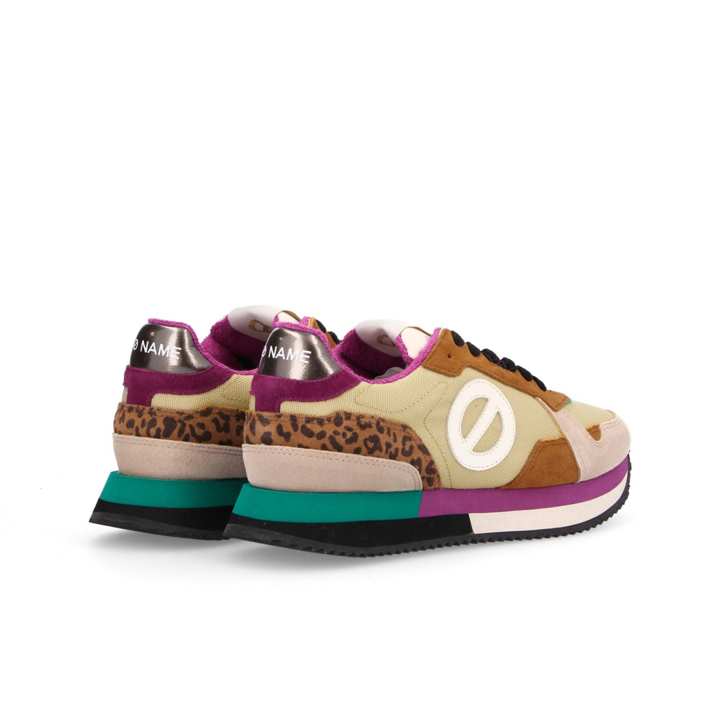MIA JOGGER W SUEDE/NYLON/LEO NUDE/BEIGE/BROWN