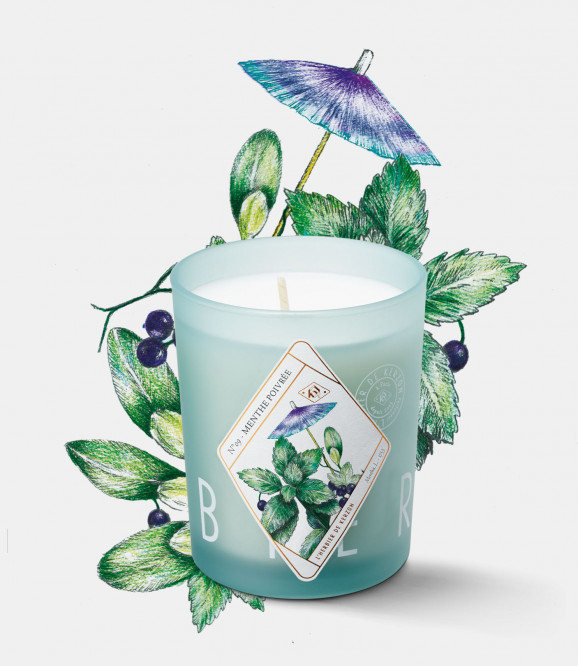 BOUGIES PARFUMÉES 190g - Menthe Poivrée (Menthe & Sauge)