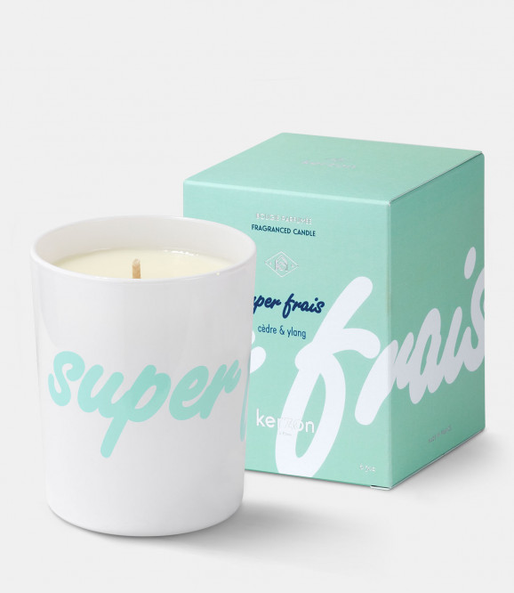 BOUGIES PARFUMÉES 190g - Super Frais (cèdre & ylang)