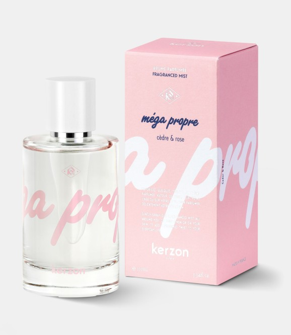 BRUMES PARFUMÉES CORPS & LINGE - Méga Propre (cèdre & rose)