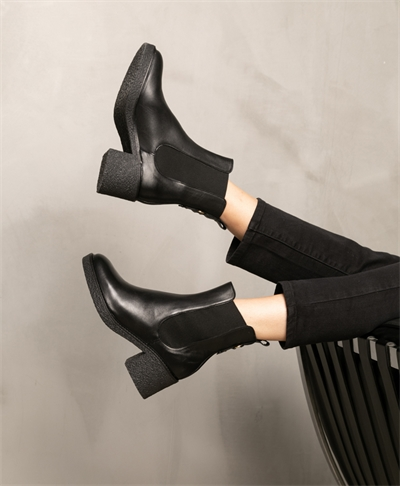 ALMA CUIR LISSE NOIR